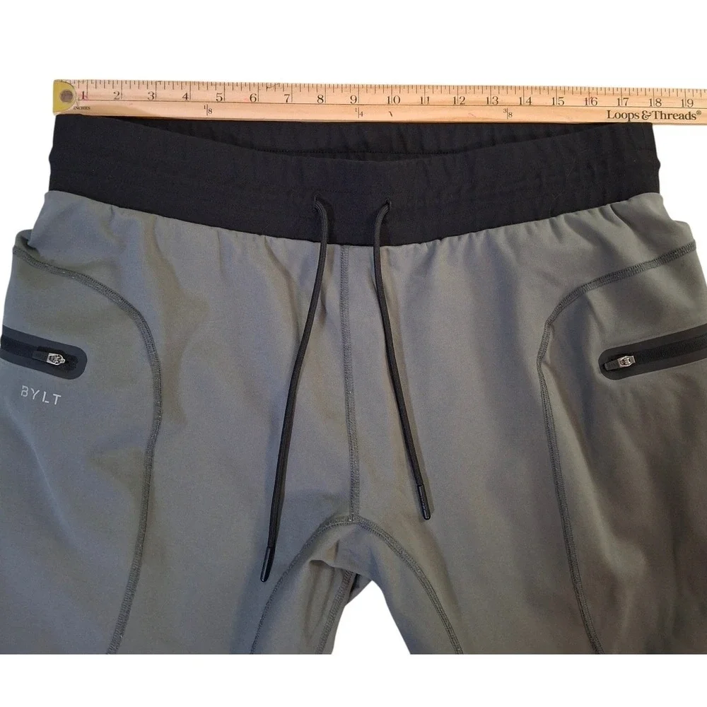 BYLT Premium Jogger Mens XXL Grey Black Athletic Stretch Training Pants 2XL